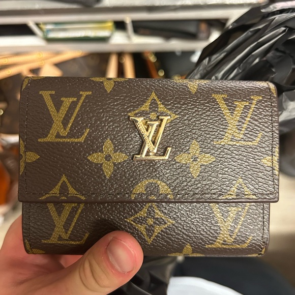 Louis Vuitton Brown and Gold Monogram Wallet - Picture 1 of 2